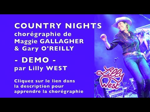 [DEMO] COUNTRY NIGHTS de Gary O&#039;REILLY &amp; Maggie GALLAGHER, enseignée par Lilly WEST