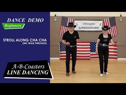STROLL ALONG CHA CHA - Line Dance Demo &amp; Walk Through