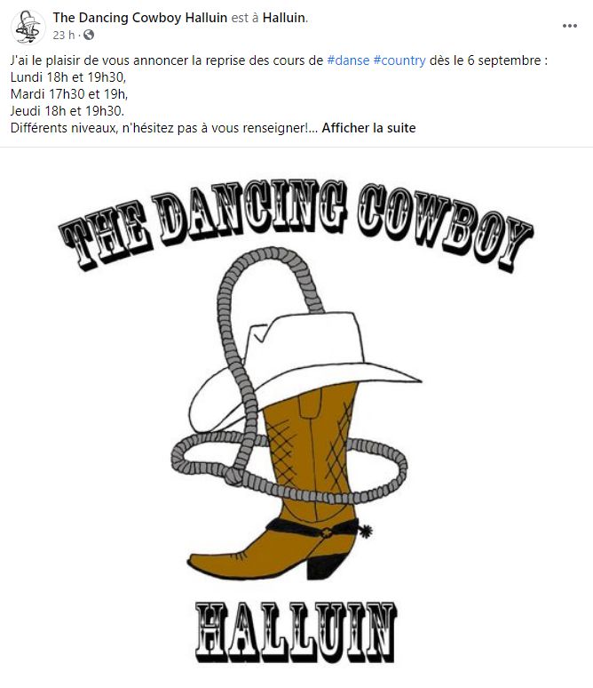 Facebook The Dancing Cowboy Halluin