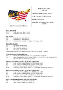 Fiche des pas de la danse Red Hot Salsa #1
