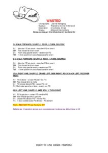 Fiche de la danse country Wasted