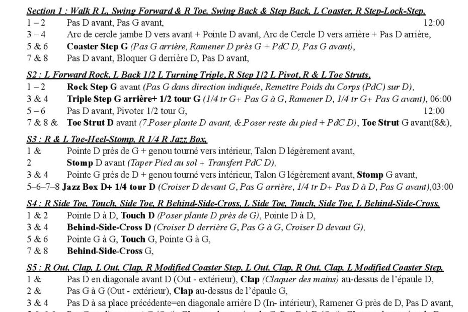 Linedance Stepsheet : Country Nights_LillyWest