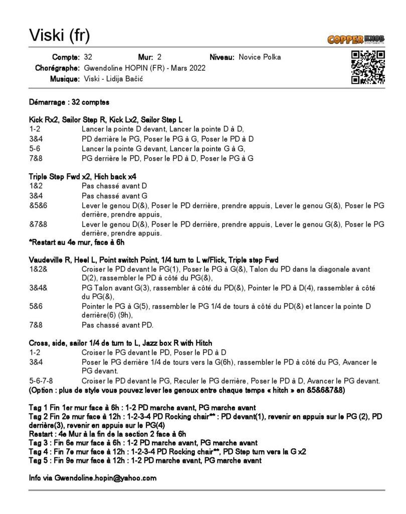 Linedance Stepsheet : Viski 