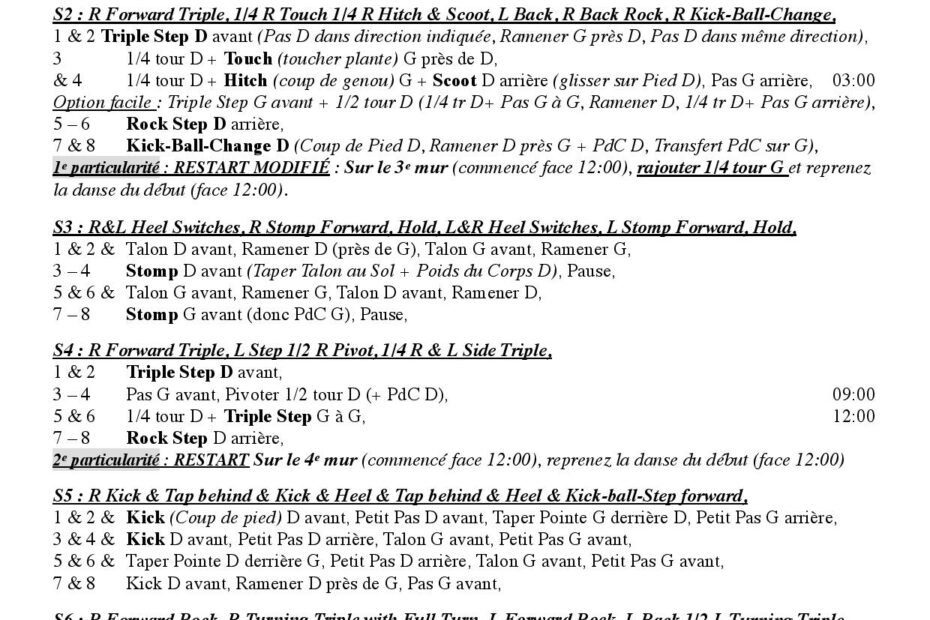 Linedance Stepsheet : Knock off