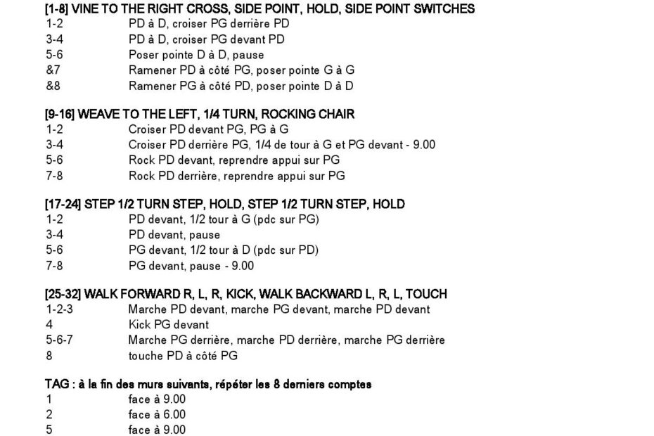 Linedance Stepsheet : Good Old Days