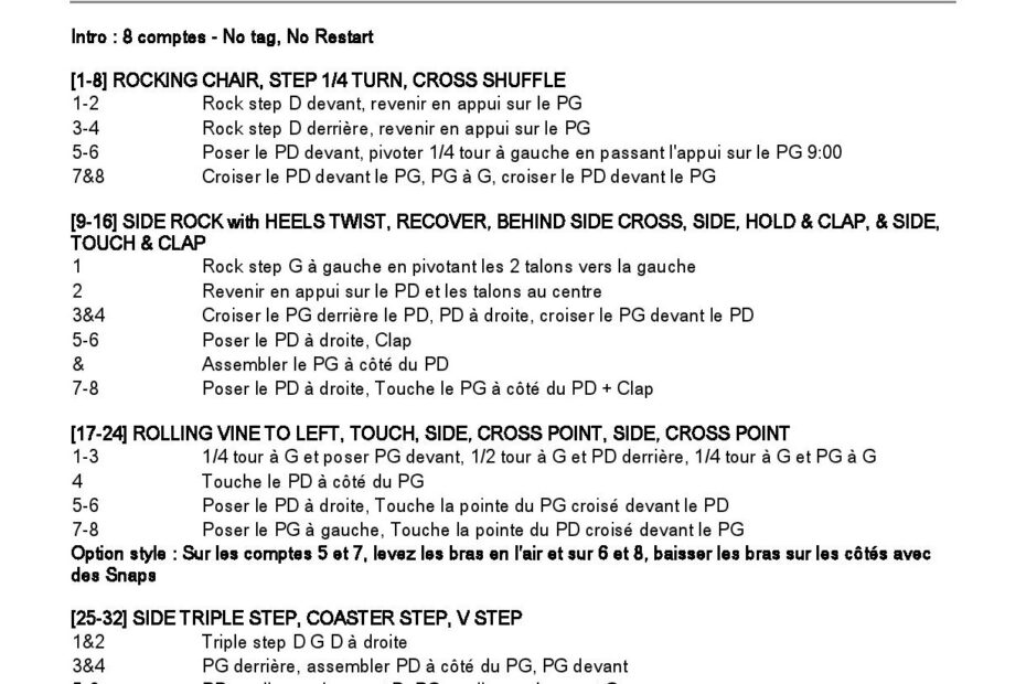 Linedance Stepsheet : Time to be alive