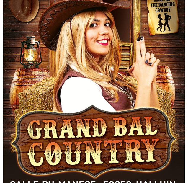 Affiche du bal country du 14 février 2026