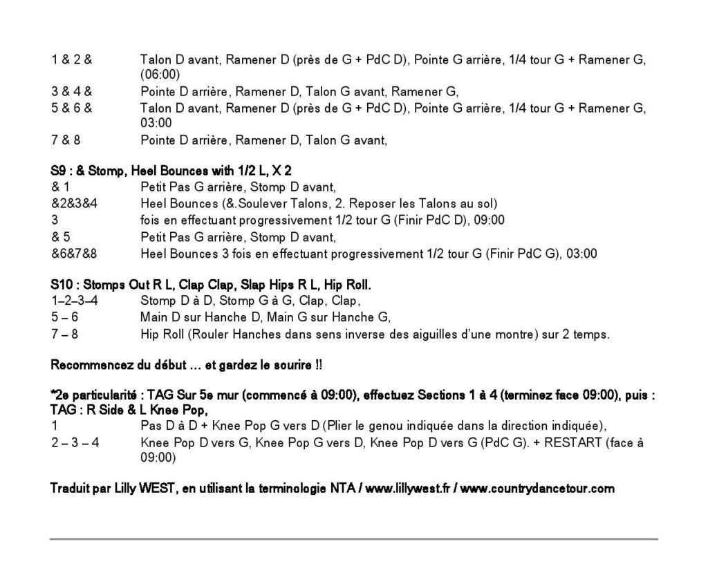 Linedance Stepsheet 2/2 : Doctor Doctor