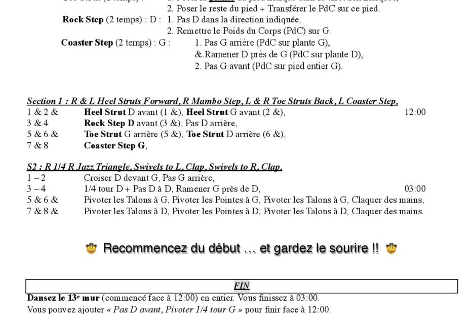 Linedance Stepsheet : The Morning After