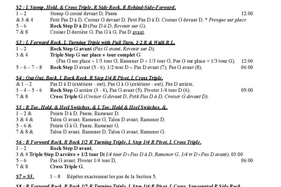 Linedance Stepsheet : Sweet Ireland