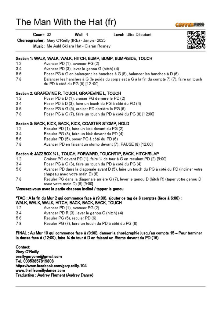 Linedance Stepsheet : The man with the hat
